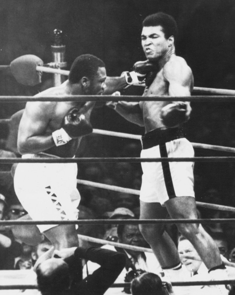 Joe Frazier beat Muhammad Ali in their first of three fights in 1971