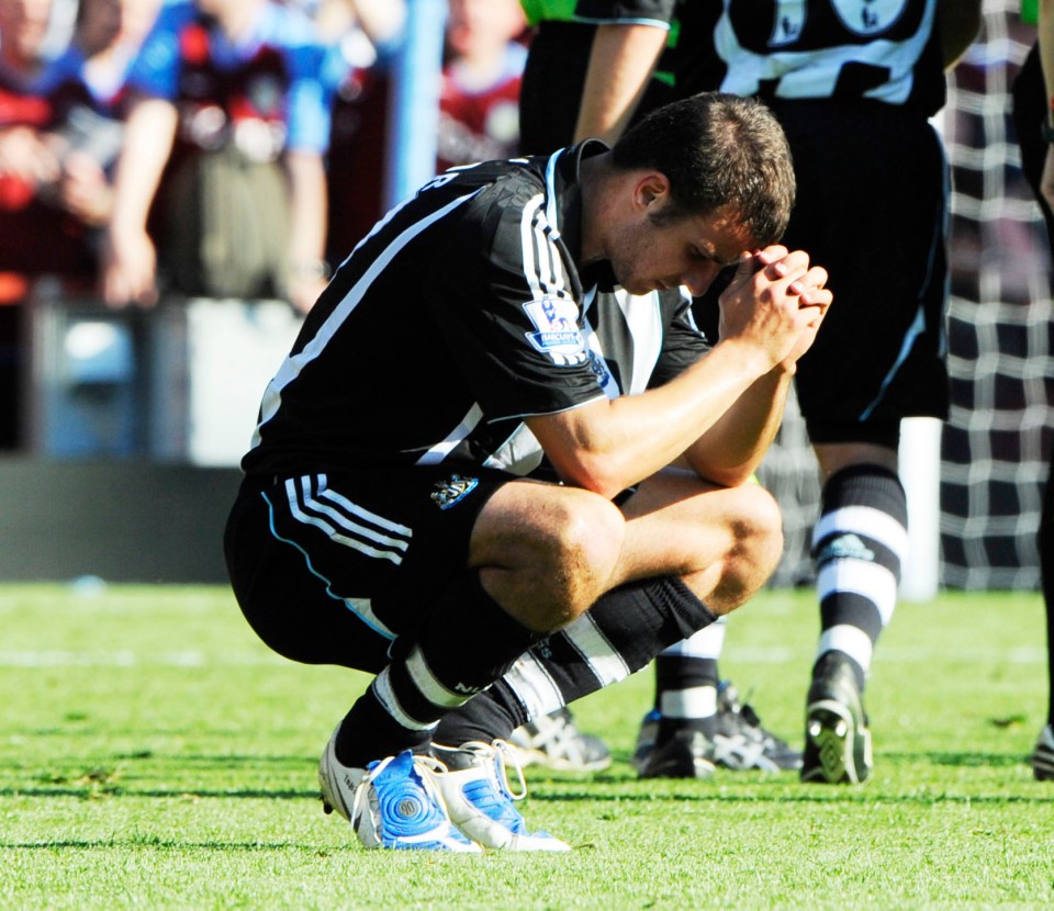 Steven Taylor was devastated when Newcastle were relegated in 2009