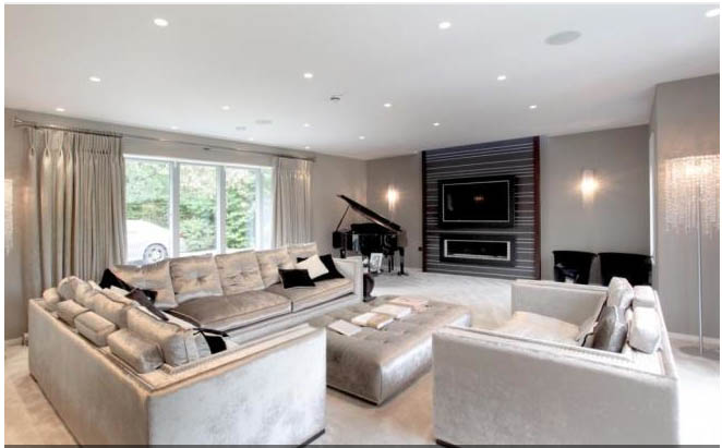 One of the many rooms to relax inside the £5.25m property