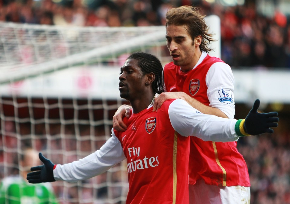 Arsenal saw the best and worst of Emmanuel Adebayor