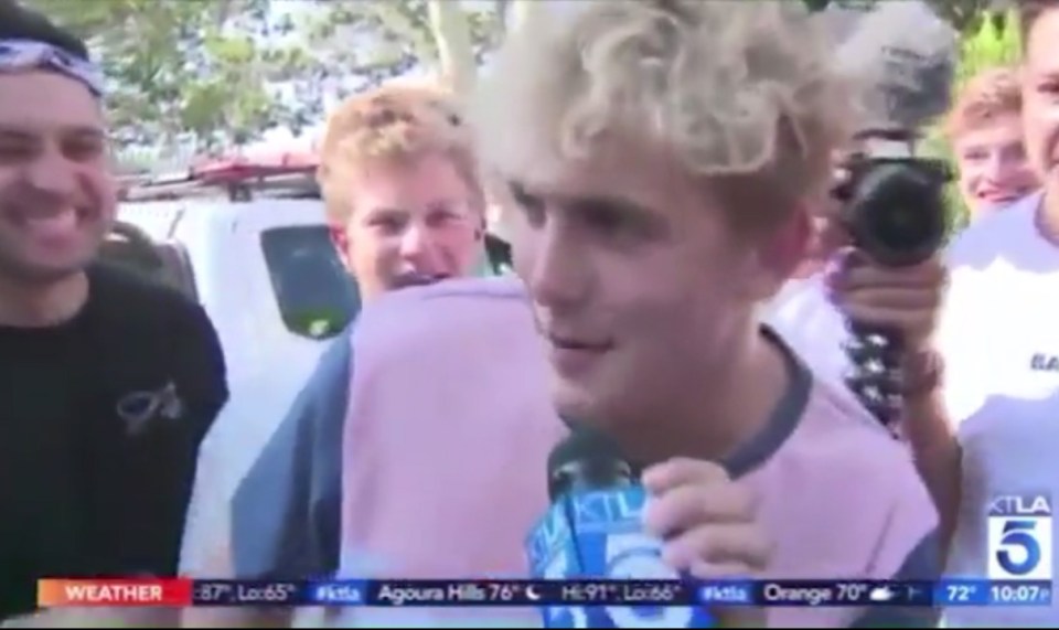 Jake Paul often acts up in his YouTube videos