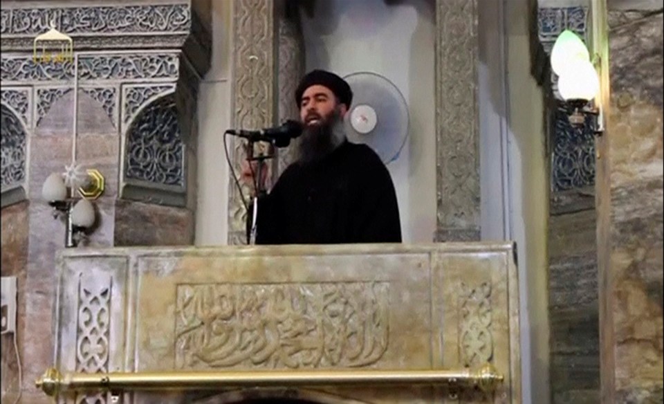 Abu Bakr al-Baghdadi declaring the Islamic State