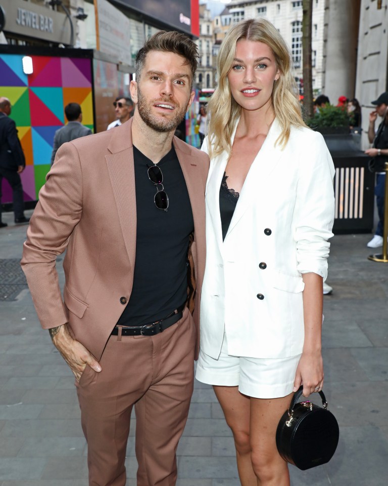 The model is married to comedian and Masked Singer host Joel Dommett