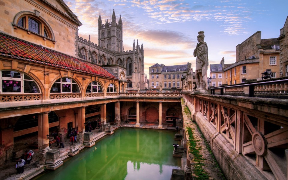 The Roman Baths were used by Romans in the 5th Century CE