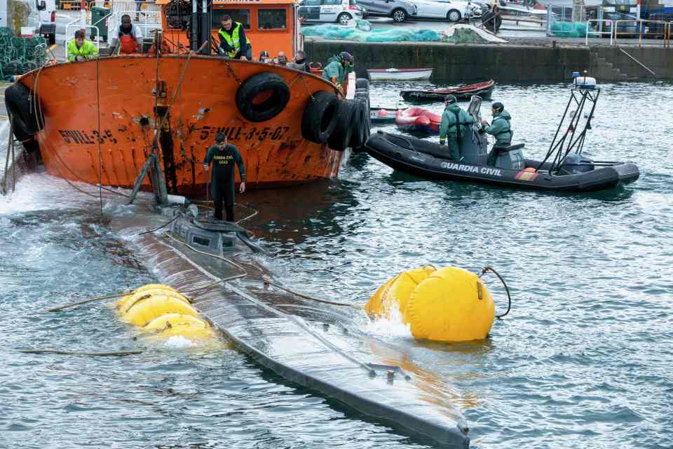 The first narco sub to have made it across the Atlantic