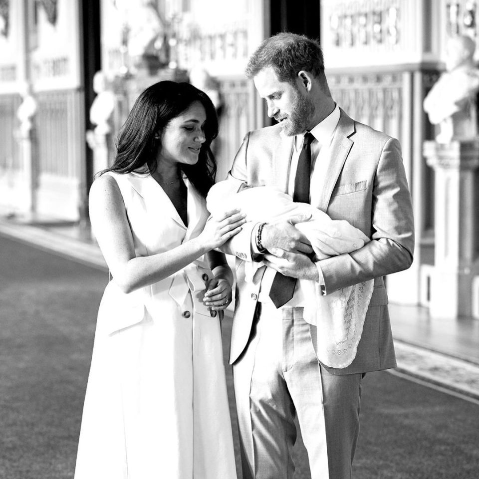 The Instagram snap is similar to the one shared by the Sussex's following Archie's birth