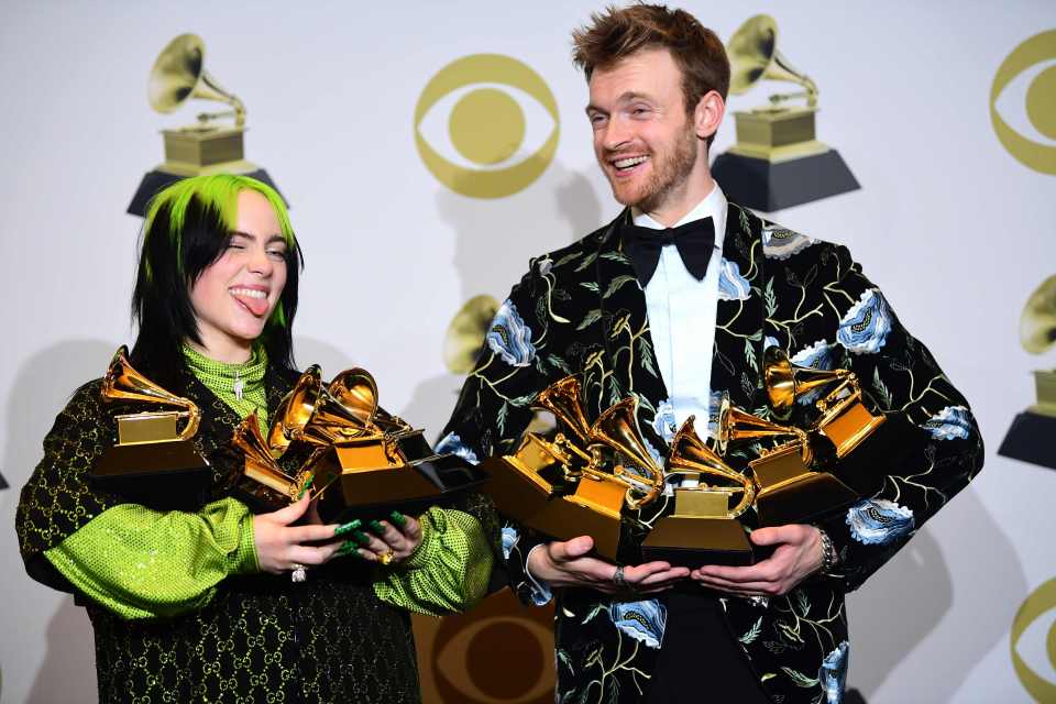  Finneas and Billie won big at the 2020 Grammy Awards