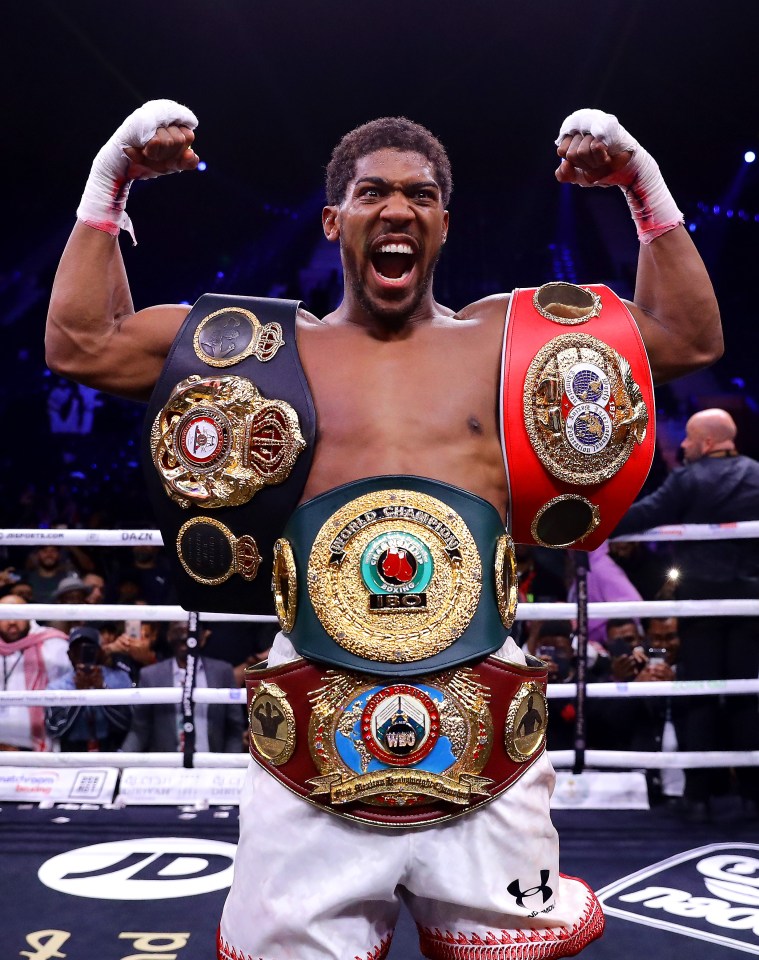 His reputation was restored and Joshua won back his WBA (Super), IBF, WBO, and IBO heavyweight belts