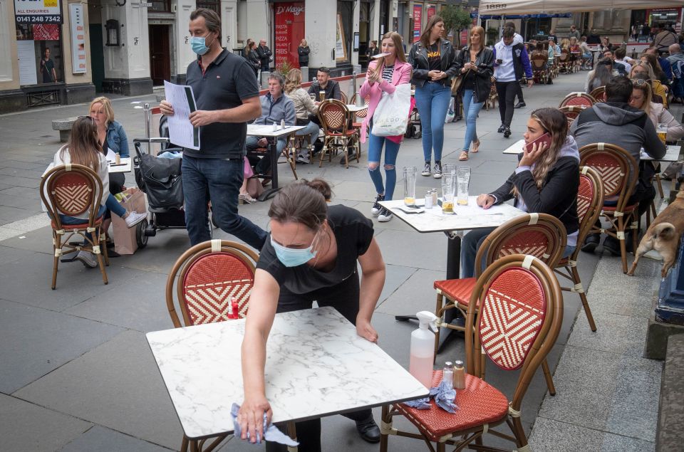 Al fresco dining and drinking was back up and running from April 12