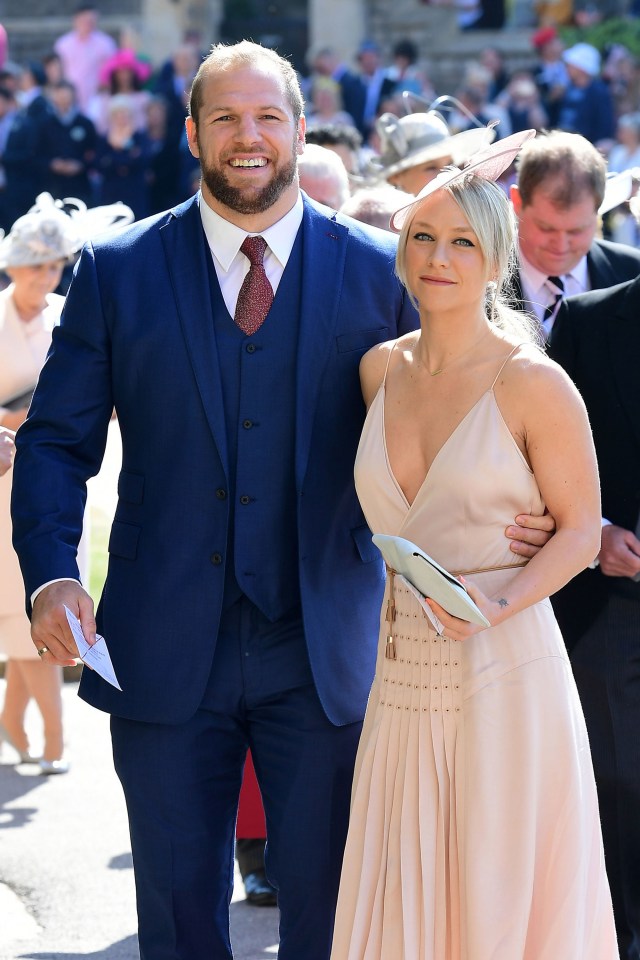 Former England player James Haskell attended Harry and Meghan's wedding along with his wife Chloe Madeley