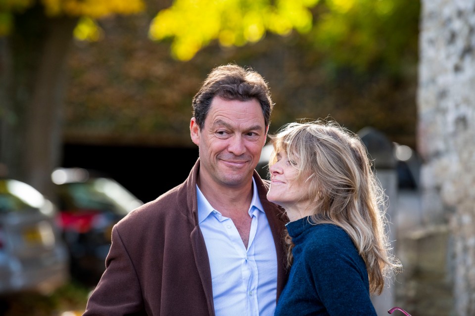 Dominic West looks to have rekindled his marriage after claims of a fling with Lily James – flying to Kenya with his wife