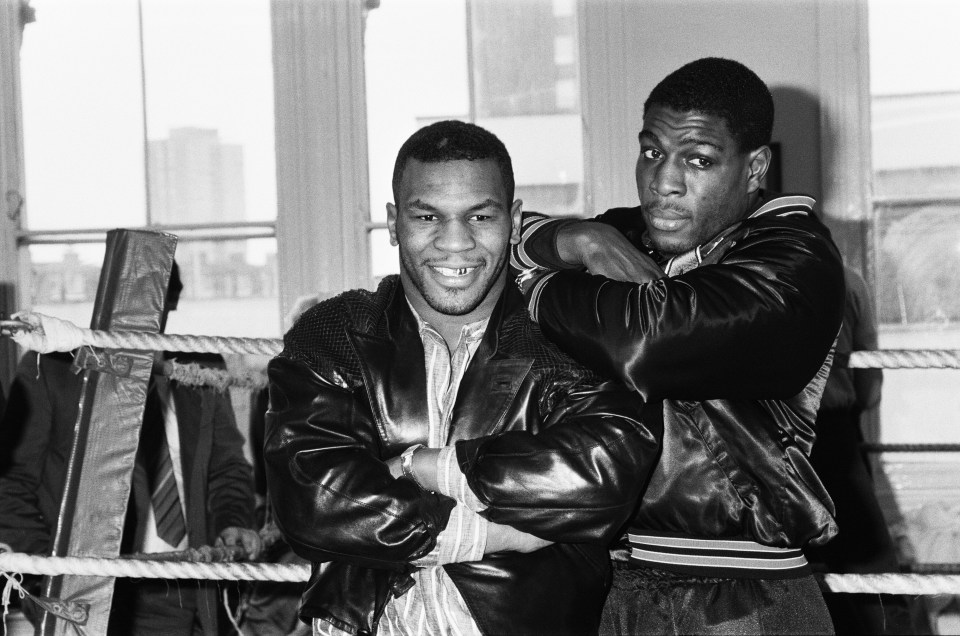 Mike Tyson meets Frank Bruno in March 1987