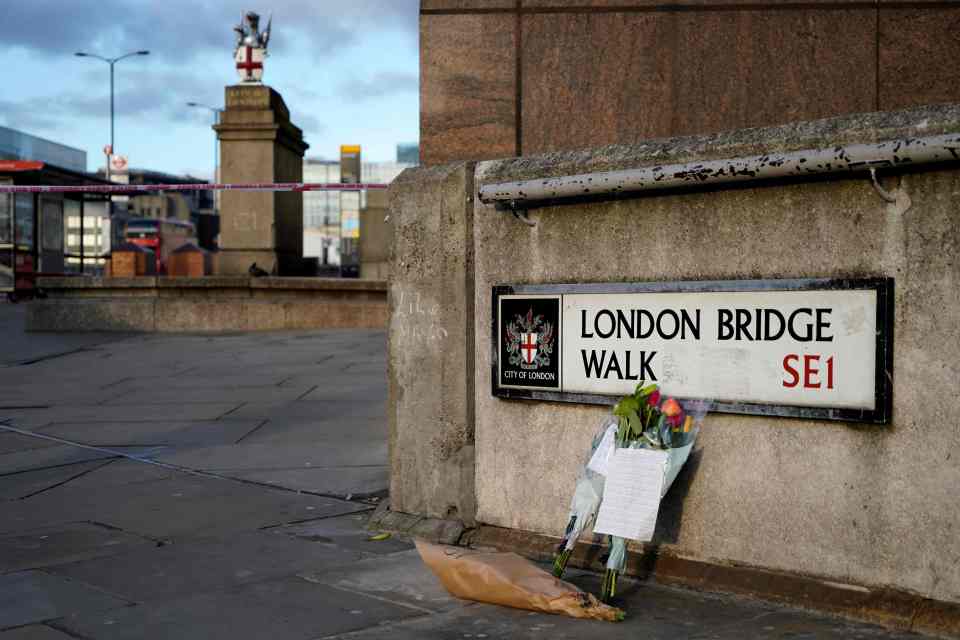 Tributes were left after the horror attack unfolded in November 2019