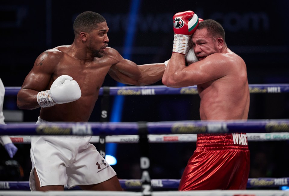 Anthony Joshua knocked out Kubrat Pulev