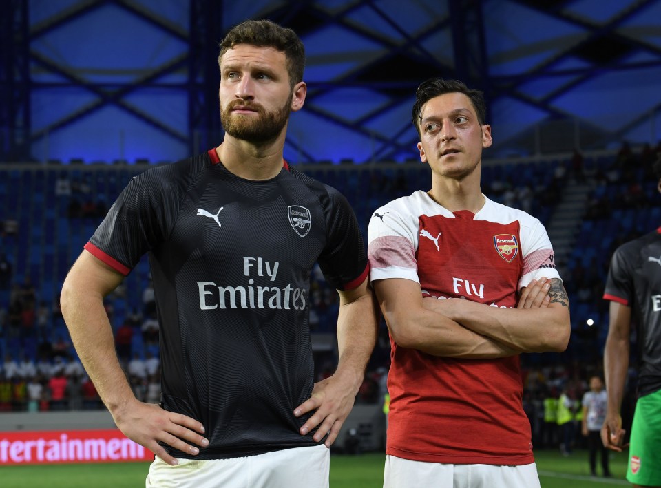 Mustafi joined Ozil and Sokratis in being let go for free last month