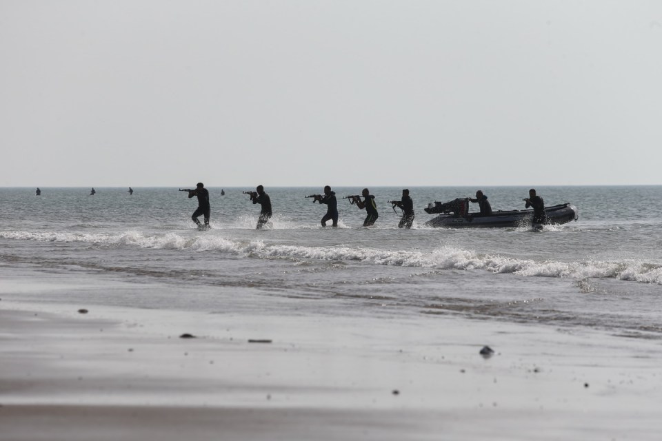 The purpose of the drill was to assess the power of ground forces against the enemy from the air and sea