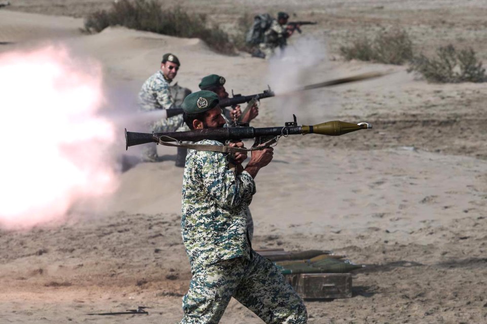 An Iranian army military drill took place in the coastal region of Makran in southeastern Iran on January 20