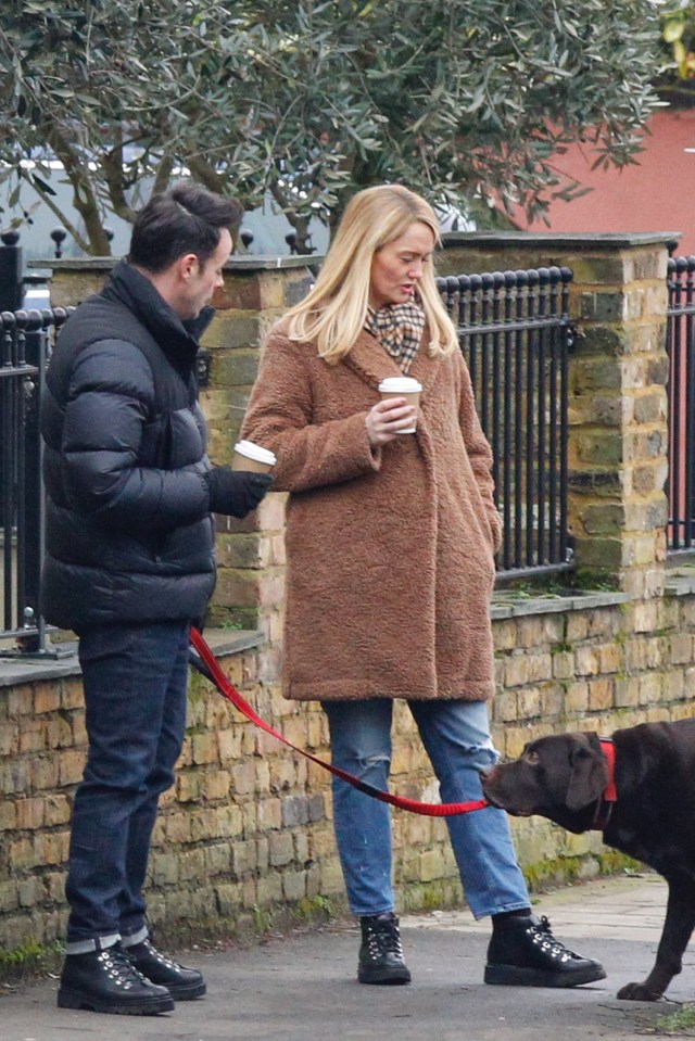 The happy couple were spotted wearing matching boots