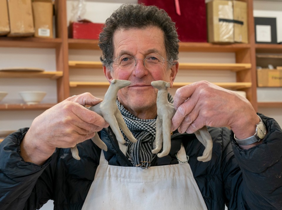 One lucky winner will get a rare clay dog made by Sir Antony Gormley