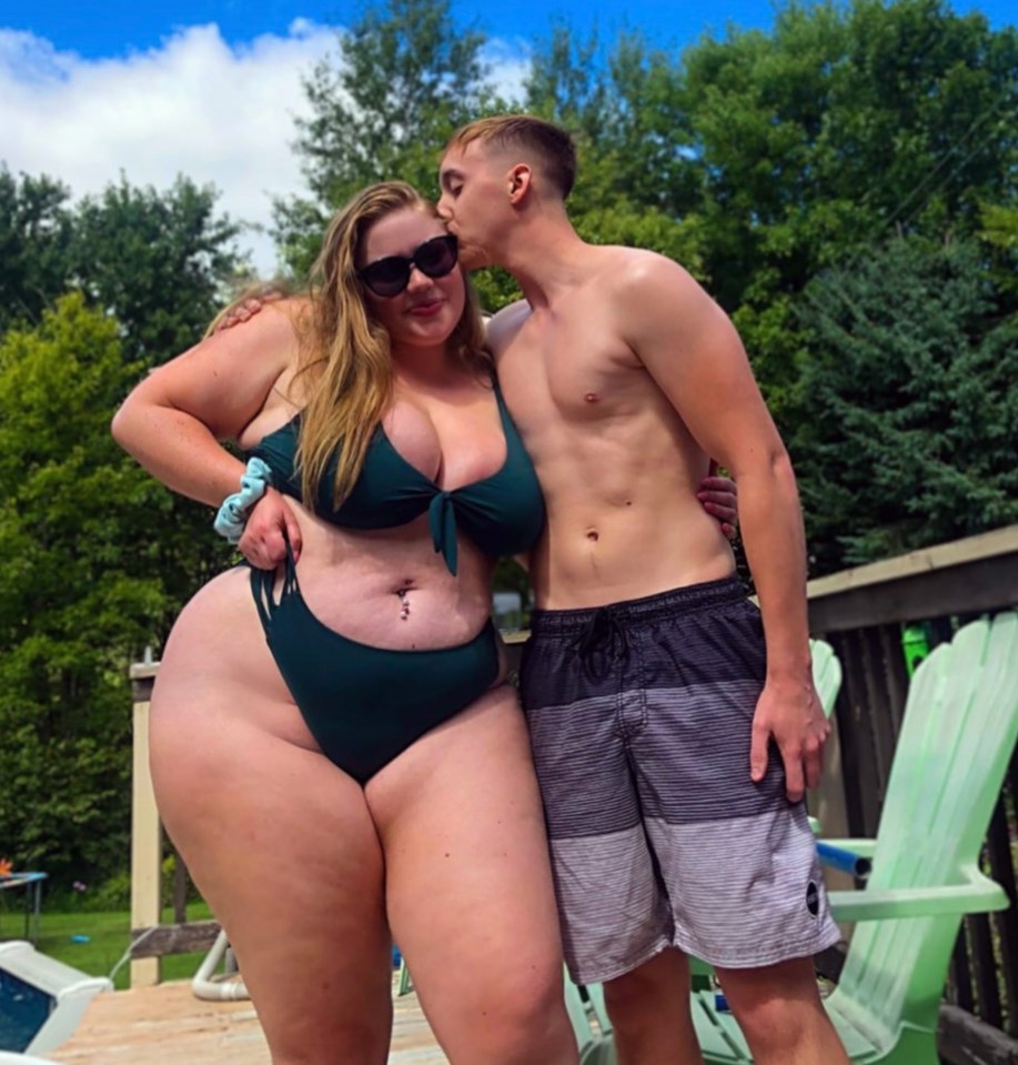 Size 22 Brittany Jacques, 23, is engaged to personal trainer Matt Montgomery, 23