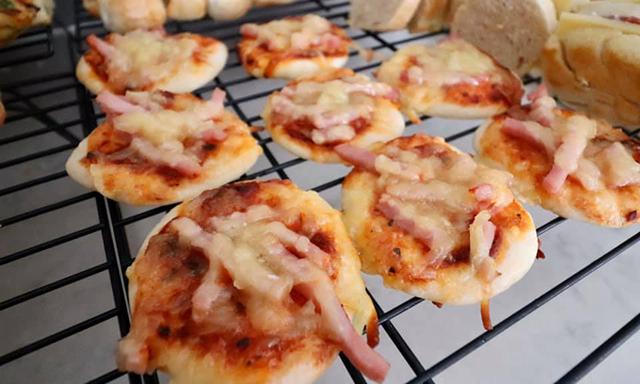 The organised mum makes her own pizza dough from scratch and it's a popular favourite 