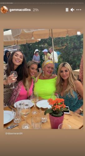 Dawn Ward posted a picture of herself, Gemma and her two daughters on holiday