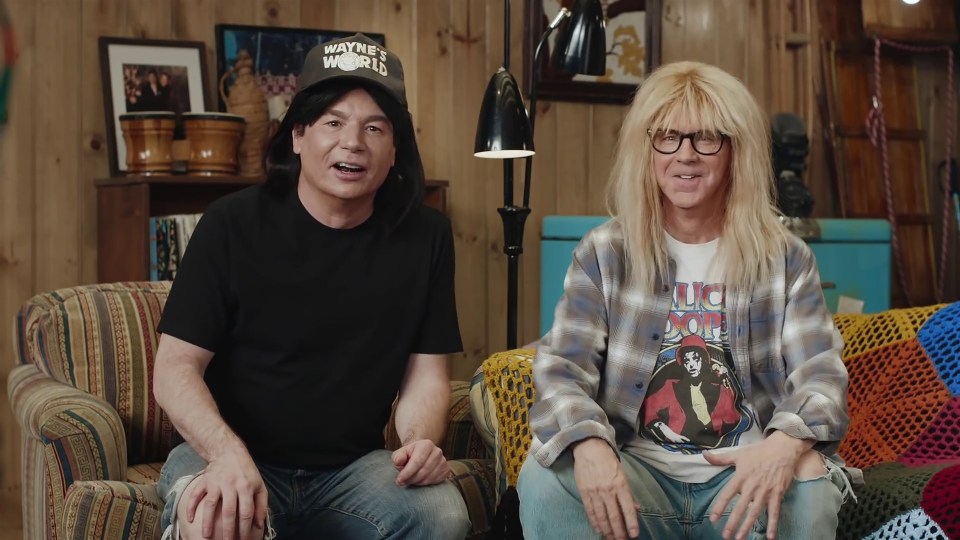 It's party time again for Mike Myers and Dana Carvey as they reprise their roles from hit film Wayne’s World