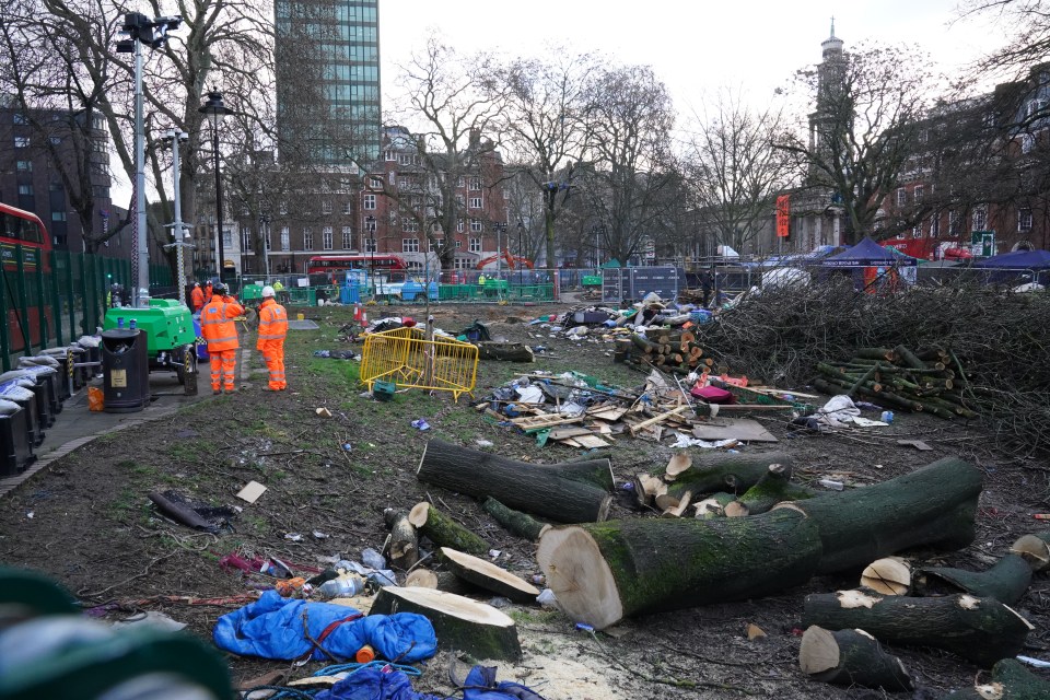 The park was overtaken by protesters