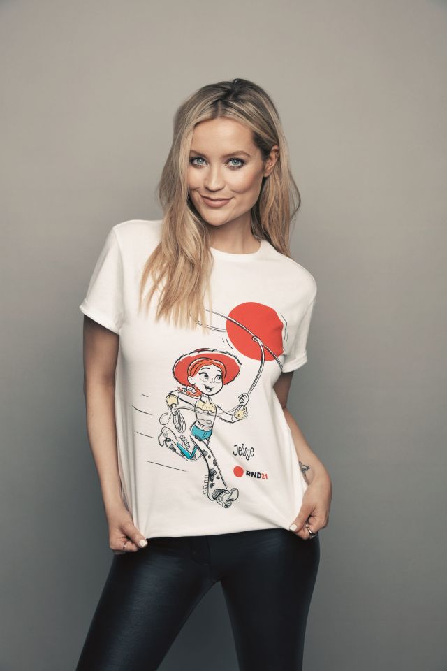 Laura Whitmore proudly showed off her T-Shirt featuring Jessie from Toy Story