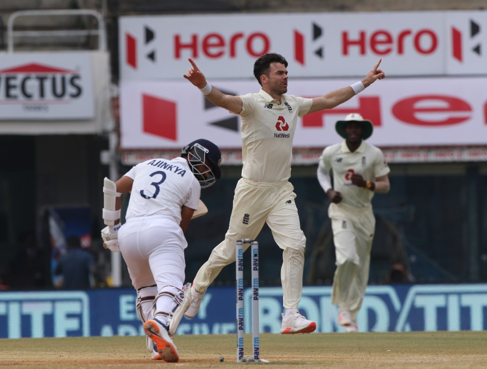 Jimmy Anderson produced a stunning spell as England ripped through India on day five in Chennai