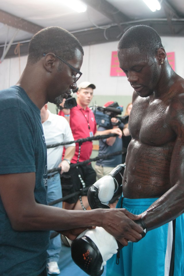 Breland has been left stunned at Wilder's claims that his water was spiked