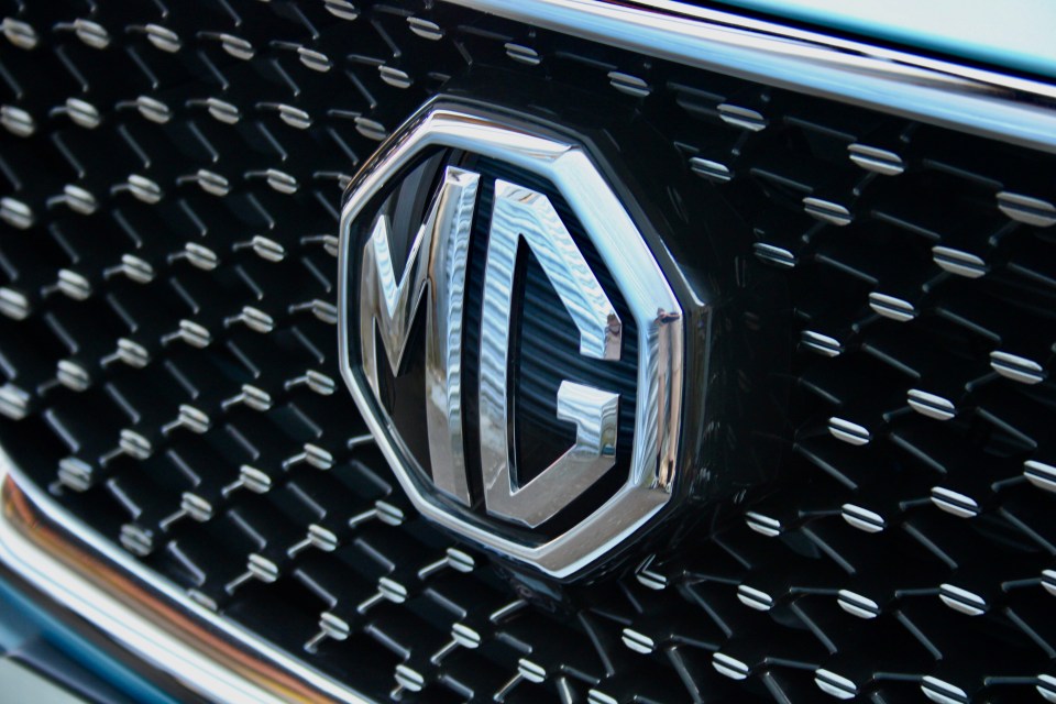 The only real clue it’s an MG is the giant badge in the middle of the grille