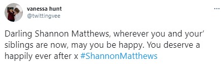 Viewers said they hope Shannon - who now has a new identity - is happy