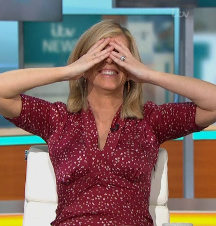 Kate having a giggle on GMB