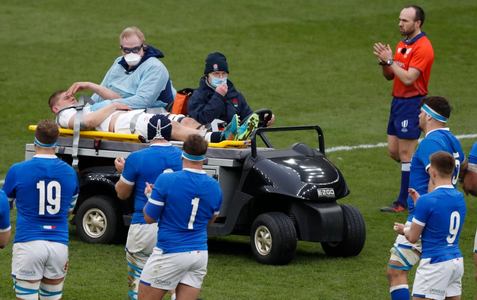 Jack Willis suffered a horrific injury after a crocodile roll from Italy's Sebastian Negri