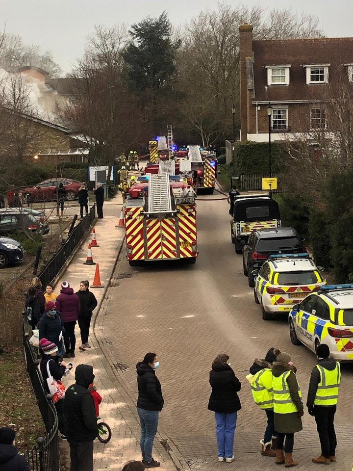 People who had been waiting for the vaccine were evacuated