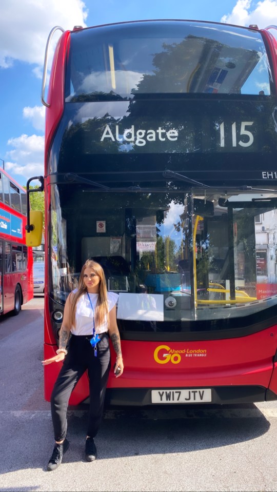 She plans on driving buses well into her retirement.