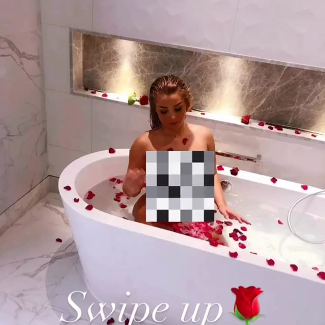 Madelene Wright shared nude picture in the bath in a Valentine's Day post for her followers