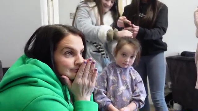 Sue Radford was left horrified when four-year-old Phoebe was given a DIY haircut by sister Hallie, five