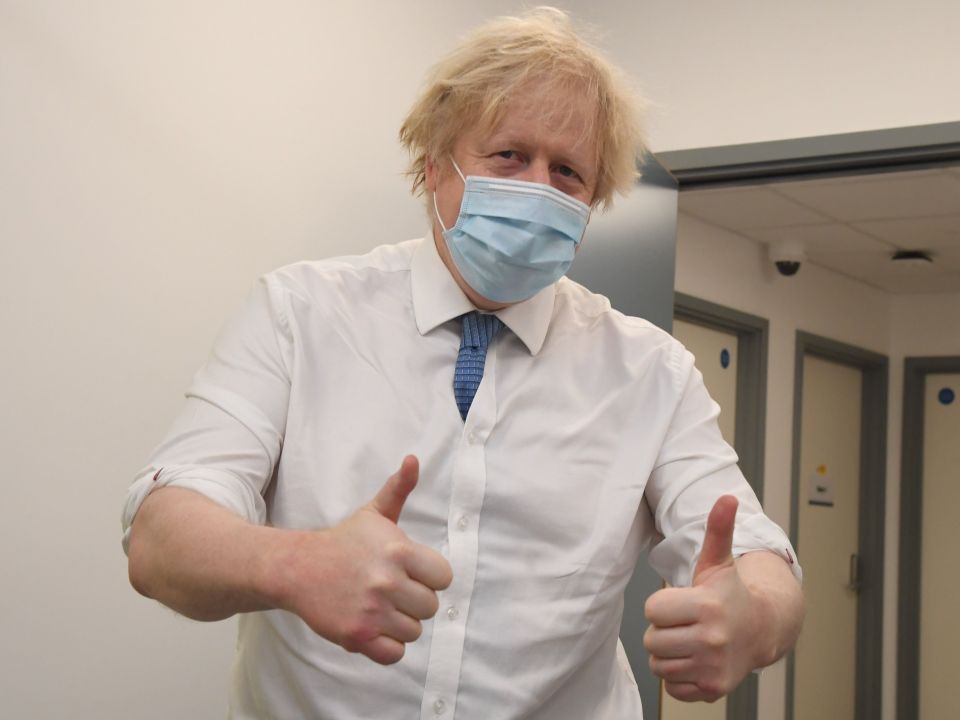 Boris Johnson hailed the UK's major progress in rolling out vaccines