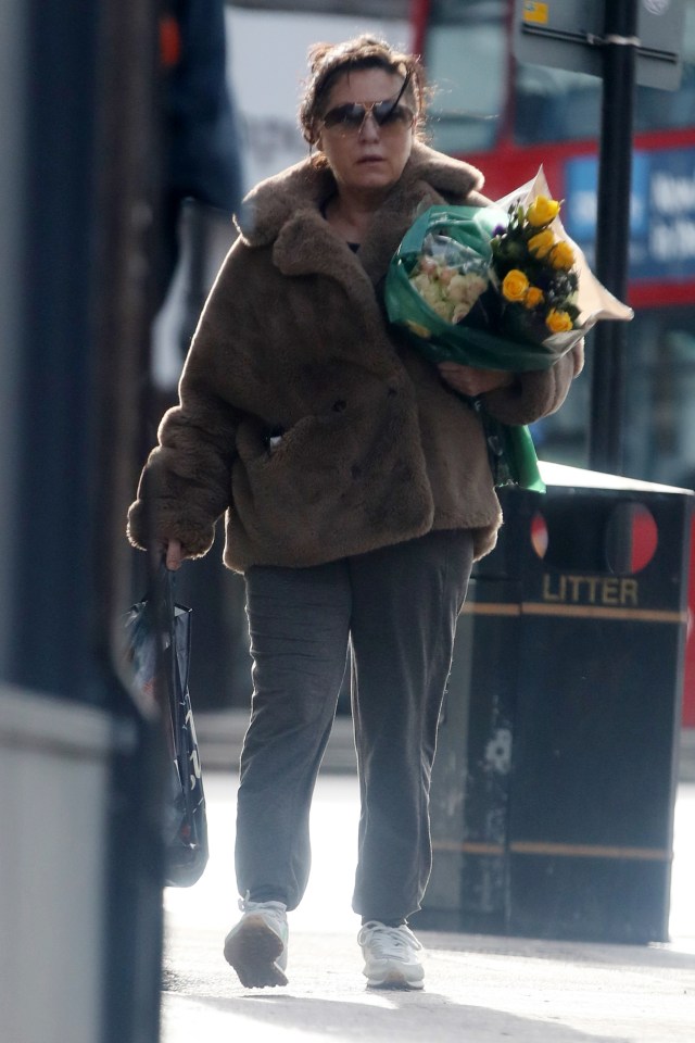 She ended up buying a gorgeous bunch of yellow roses