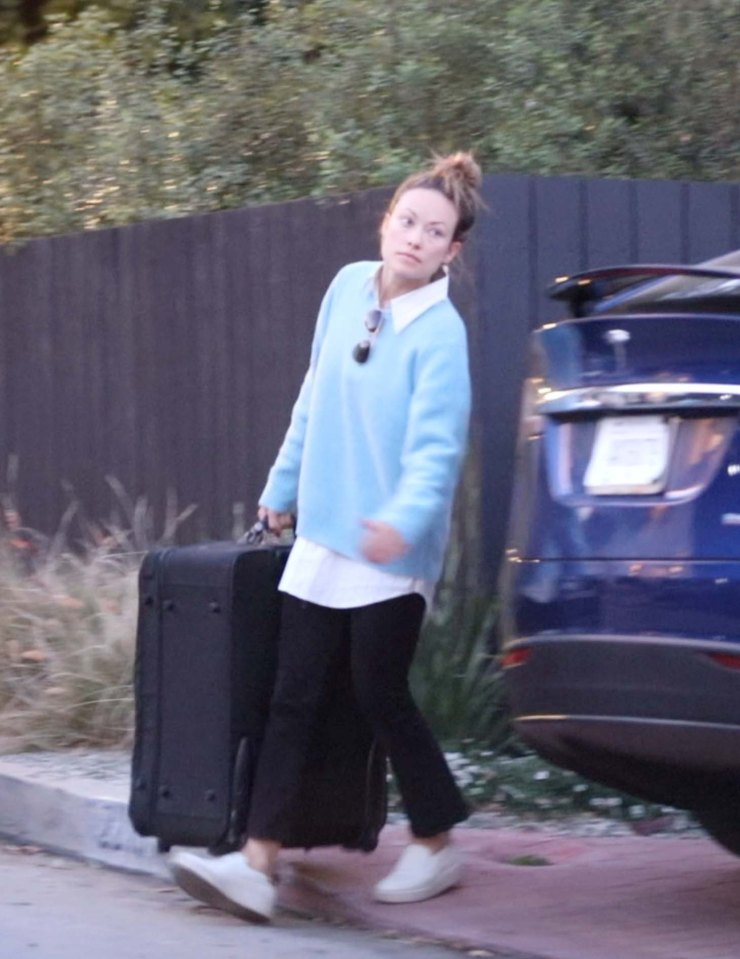 Olivia Wilde was pictured moving her belongings into new boyfriend Harry Styles' Los Angeles home