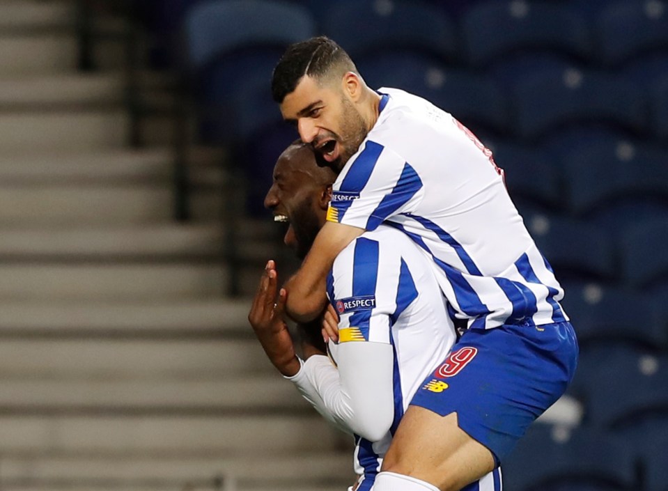 Moussa Marega put Porto two ahead 19 seconds after half-time