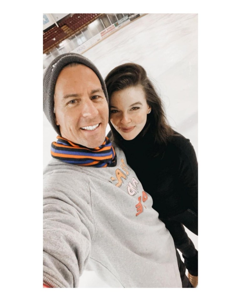 Faye and Matt posed for a selfie together after their first training session