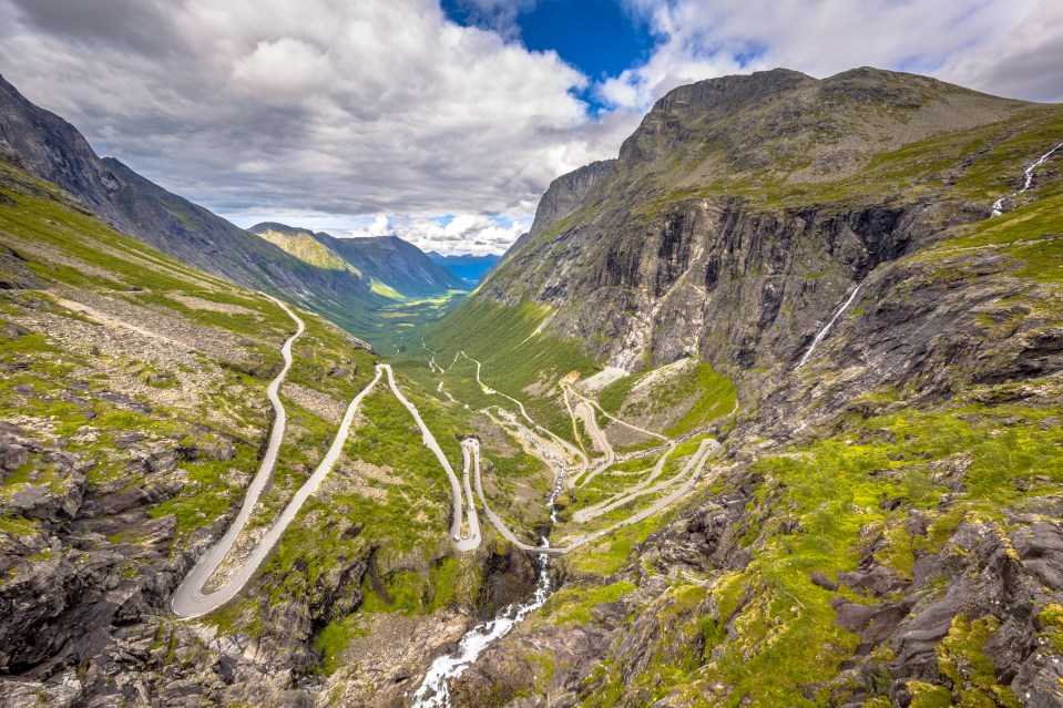 The serpentine mountain road in Norway is also known as The Troll’s Path