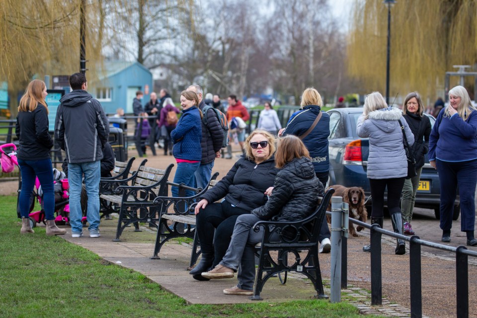 People will be able to meet up with a friend in the park at the end of the month