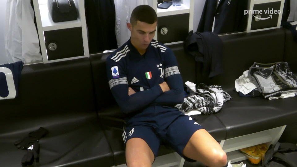 Cristiano Ronaldo looking angry features in the trailer for Juventus' All Or Nothing series