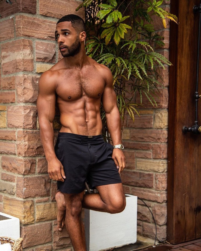 Lucien Laviscount displayed his incredibly toned physique on Instagram today