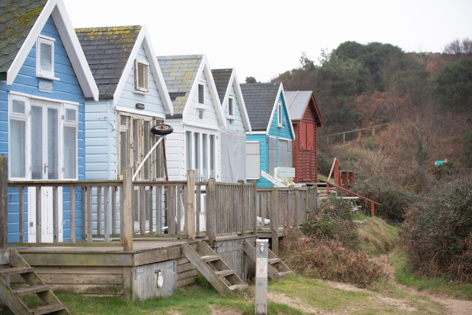 It is situated towards the Hengistbury Head side of the sand spit