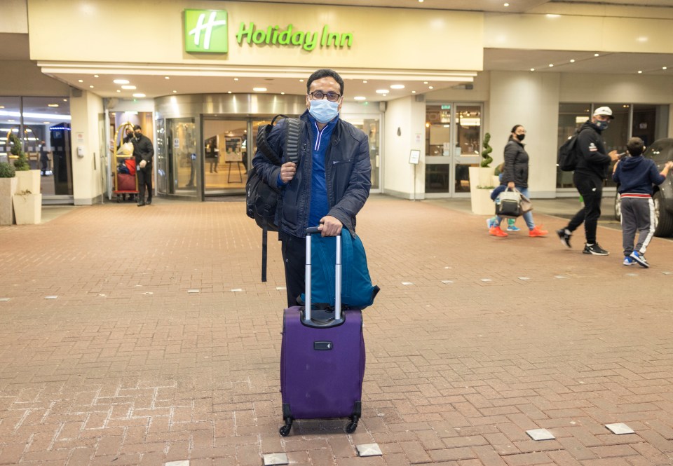 Mohammed Mostafa left the Holiday Inn near Heathrow just after midnight